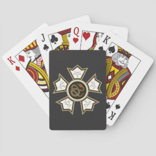 Sigma Nu Badge Poker Cards