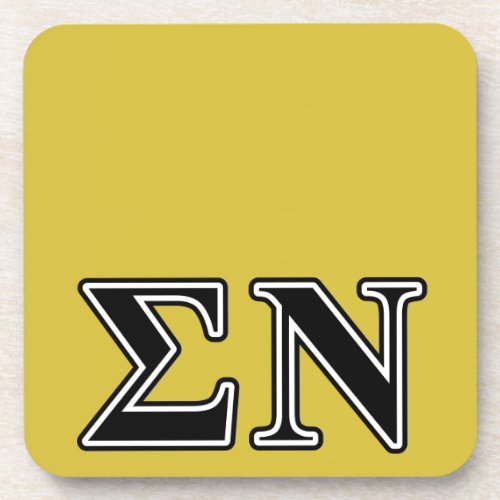 Sigma Nu Black Coaster