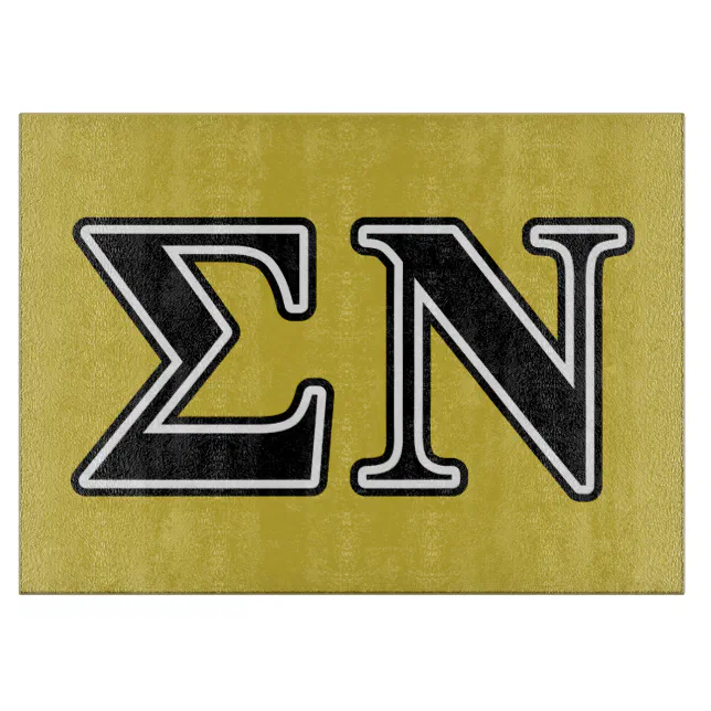 Sigma Nu Black Cutting Board | Zazzle