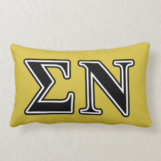 Sigma Nu Black Lumbar Pillow