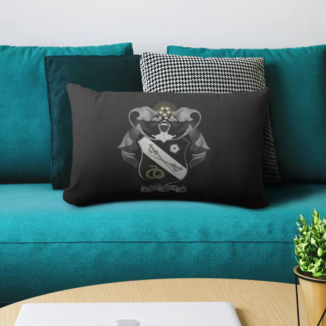 Sigma Nu Crest Lumbar Pillow

