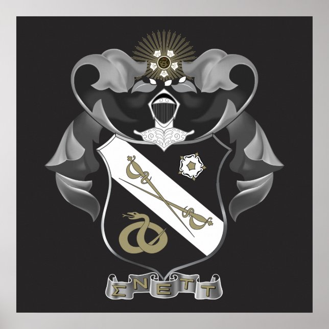 Sigma Nu Crest Poster (Front)