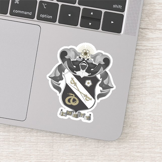 Sigma Nu Crest Sticker (Detail)