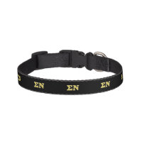 Sigma Nu Gold Letters Pet Collar