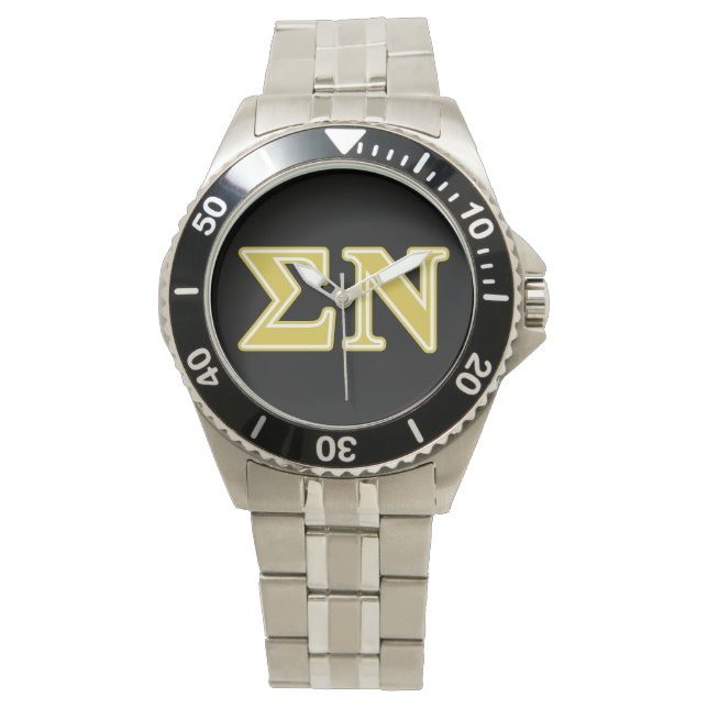 Sigma Nu Gold Letters Watch (Front)