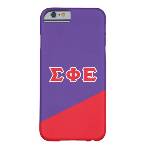 Sigma Phi Epsilon  Greek Letters Barely There iPhone 6 Case