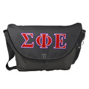 Sigma Phi Epsilon Purple And Red Letters Messenger Bag at Zazzle