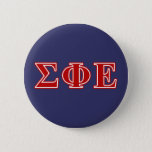 Sigma Phi Epsilon Red Letters Button at Zazzle