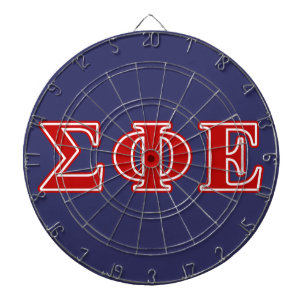 Sigma Phi Epsilon Red Letters Dartboard With Darts