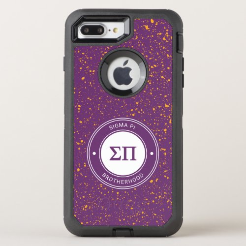 Sigma Pi  Badge OtterBox Defender iPhone 8 Plus7 Plus Case