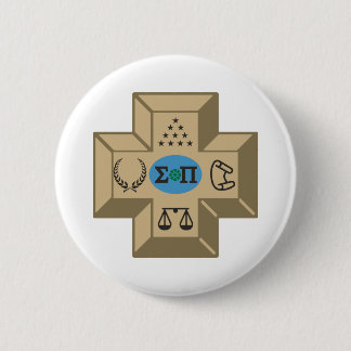 Sigma Pi Fraternity Greek Cross & Symbols Logo Button