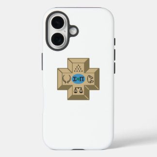 Sigma Pi Fraternity Greek Cross & Symbols Logo iPhone 16 Case