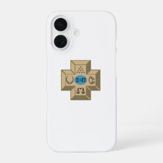 Sigma Pi Fraternity Greek Cross & Symbols Logo iPhone 16 Case