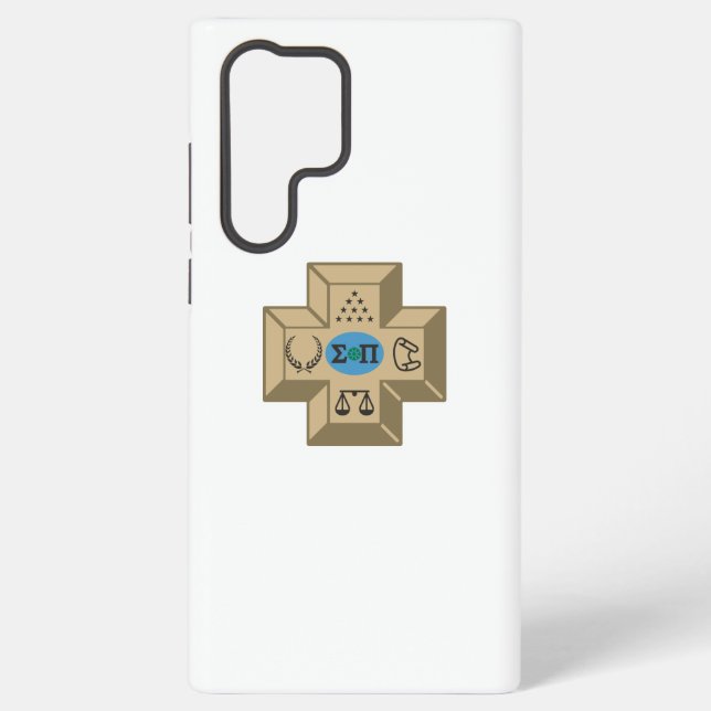 Sigma Pi Fraternity Greek Cross & Symbols Logo Samsung Galaxy Case (Back)