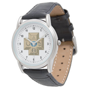 Sigma Pi Fraternity Greek Cross & Symbols Logo Watch