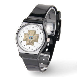 Sigma Pi Fraternity Greek Cross & Symbols Logo Watch