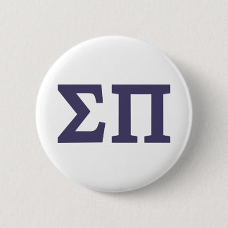 Sigma Pi Fraternity Greek Letters Logo Button