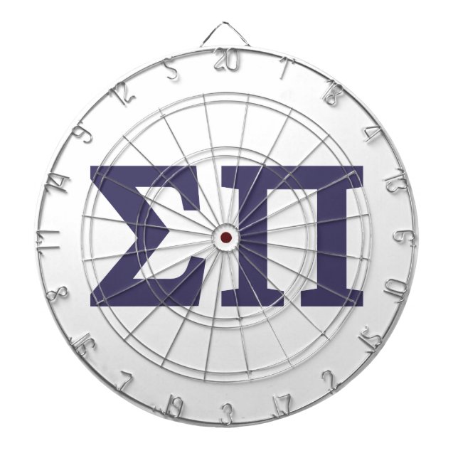 Sigma Pi Fraternity Greek Letters Logo Dart Board (Front)