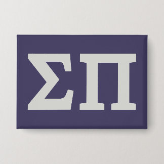 Sigma Pi Fraternity Greek Letters Logo Design Button