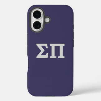 Sigma Pi Fraternity Greek Letters Logo Design iPhone 16 Case