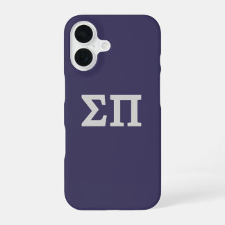 Sigma Pi Fraternity Greek Letters Logo Design iPhone 16 Case