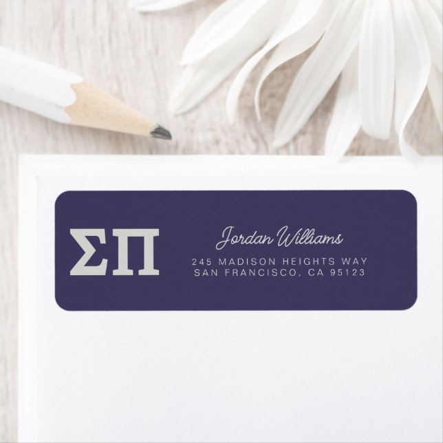 Sigma Pi Fraternity Greek Letters Logo Design Label (Insitu)