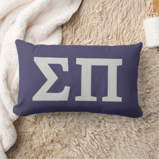 Sigma Pi Fraternity Greek Letters Logo Design Lumbar Pillow