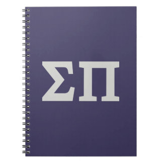 Sigma Pi Fraternity Greek Letters Logo Design Notebook