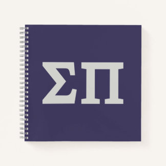 Sigma Pi Fraternity Greek Letters Logo Design Notebook