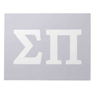 Sigma Pi Fraternity Greek Letters Logo Design Notepad