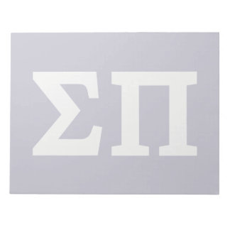 Sigma Pi Fraternity Greek Letters Logo Design Notepad