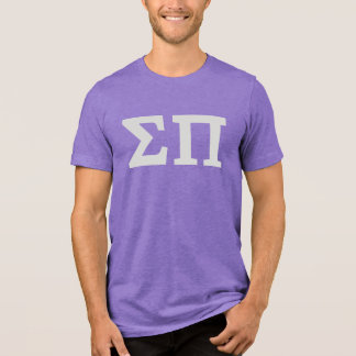 Sigma Pi Fraternity Greek Letters Logo Design Tri-Blend Shirt