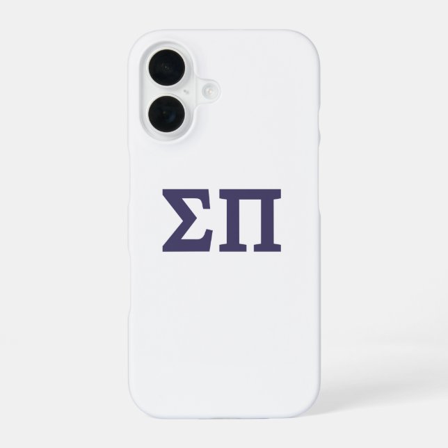 Sigma Pi Fraternity Greek Letters Logo iPhone Case (Back)