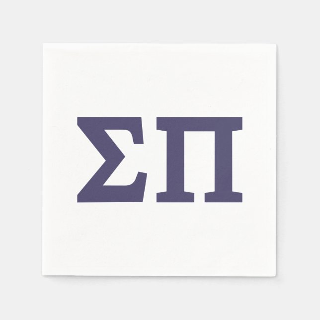 Sigma Pi Fraternity Greek Letters Logo Napkins (Front)