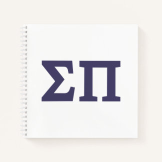 Sigma Pi Fraternity Greek Letters Logo Notebook