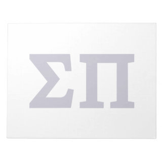 Sigma Pi Fraternity Greek Letters Logo Notepad