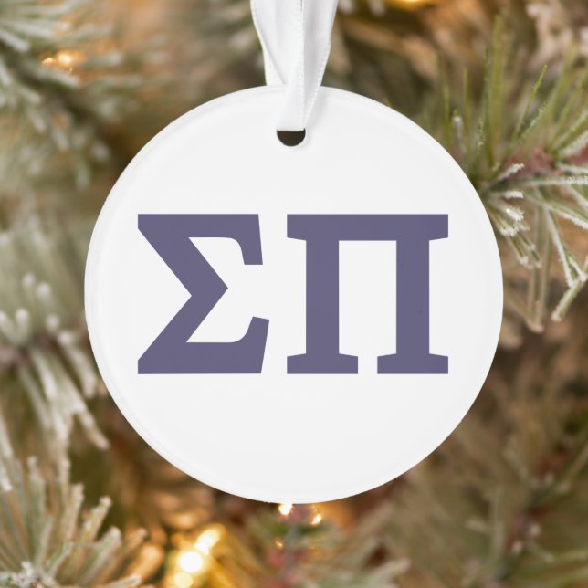 Sigma Pi Fraternity Greek Letters Logo Ornament (Tree)