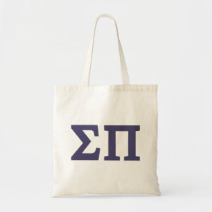 Sigma Pi Fraternity Greek Letters Logo Tote Bag