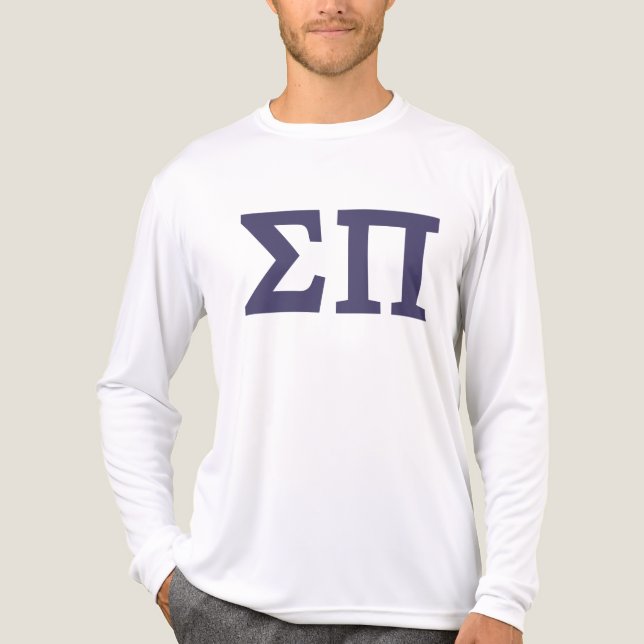 Sigma Pi Fraternity Greek Letters Logo Tri-Blend Shirt (Front)