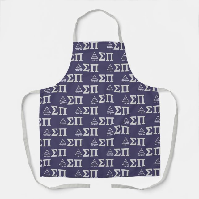 Sigma Pi Fraternity Greek Letters Star Triangle Apron (Front)