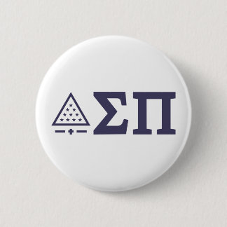 Sigma Pi Fraternity Greek Letters Star Triangle Button