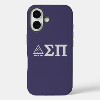 Sigma Pi Fraternity Greek Letters Star Triangle iPhone 16 Case