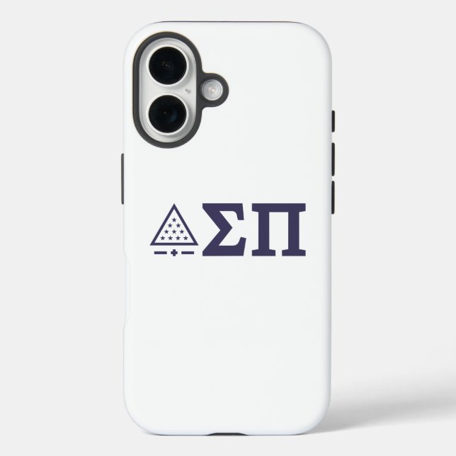 Sigma Pi Fraternity Greek Letters Star Triangle Case-Mate iPhone Case (Back)