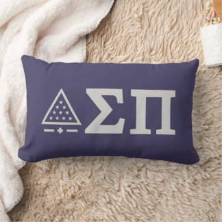 Sigma Pi Fraternity Greek Letters Star Triangle Lumbar Pillow