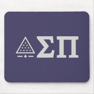 Sigma Pi Fraternity Greek Letters Star Triangle Mouse Pad
