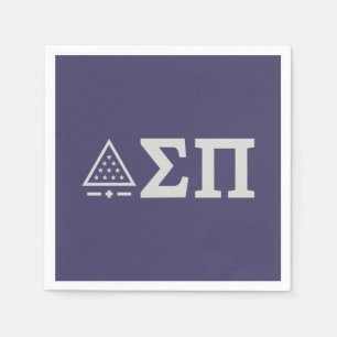 Sigma Pi Fraternity Greek Letters Star Triangle Napkins