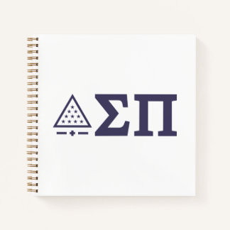 Sigma Pi Fraternity Greek Letters Star Triangle Notebook