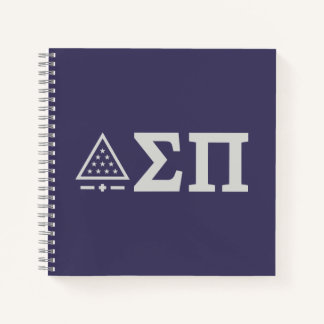 Sigma Pi Fraternity Greek Letters Star Triangle Notebook