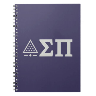 Sigma Pi Fraternity Greek Letters Star Triangle Notebook
