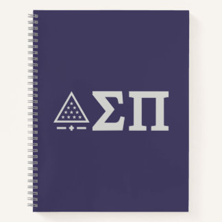 Sigma Pi Fraternity Greek Letters Star Triangle Notebook